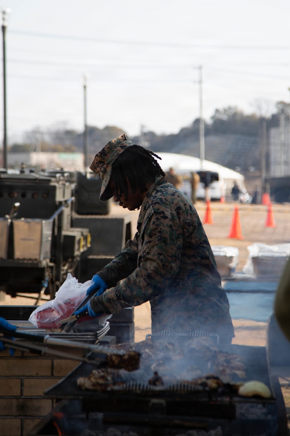 MCAS Iwakuni Service Members and Japan Ground Self-Defense Force Members Operate a Field Kitchen during Bilateral Exercise Nankai Rescue 2026