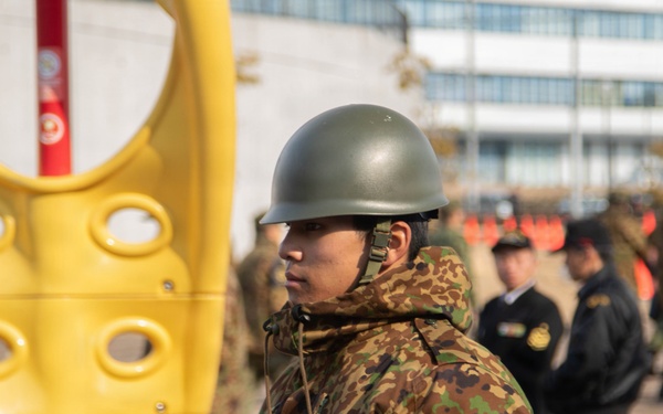 MCAS Iwakuni Service Members and Japan Ground Self-Defense Force Members Operate a Field Kitchen during Bilateral Exercise Nankai Rescue 2026