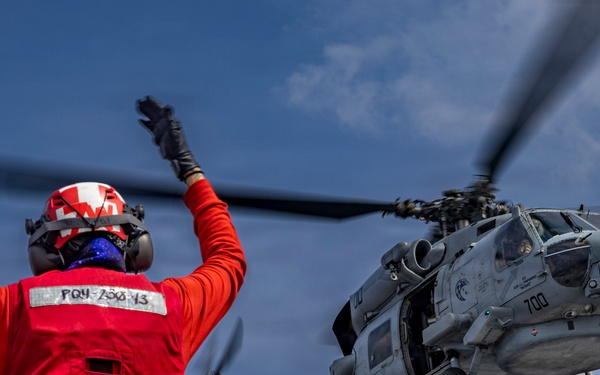 Abraham Lincoln conducts routine flight operations