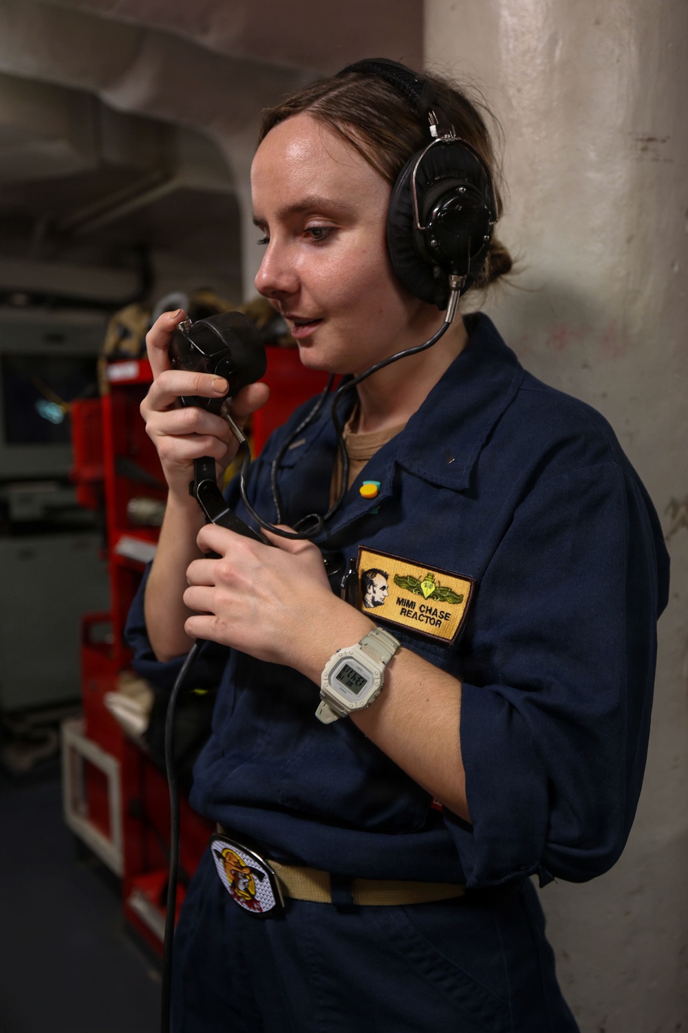 Abraham Lincoln conducts damage control training