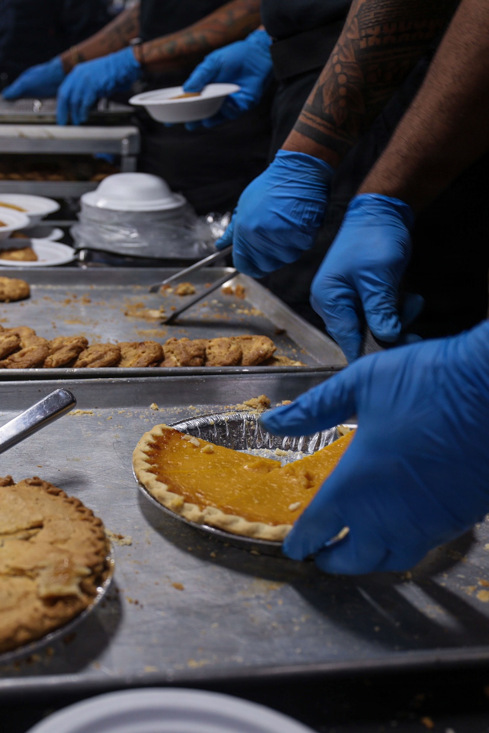 Abraham Lincoln serves Sunday brunch