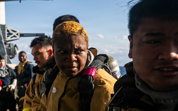 USS Tripoli Conducts General Quarters Drill