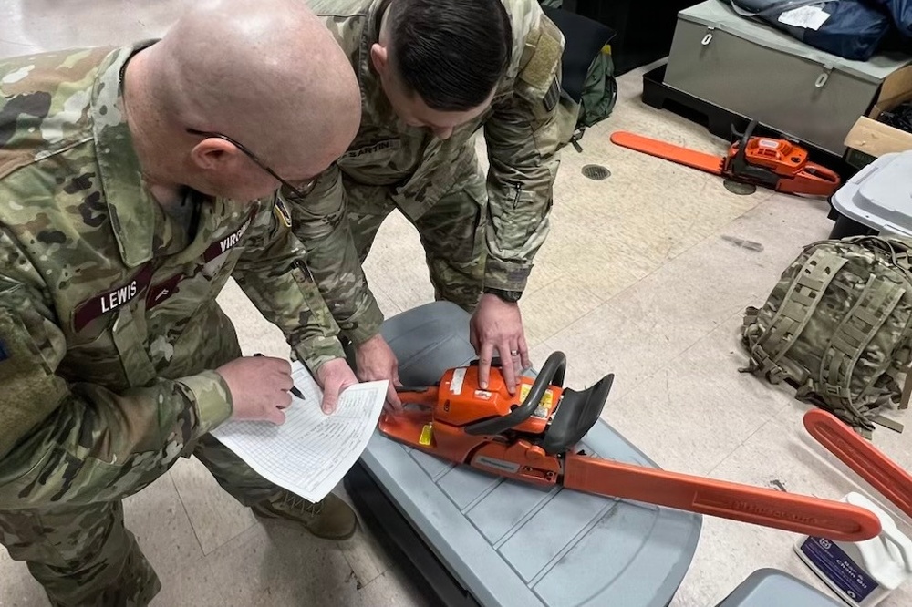 Virginia National Guard staged for winter weather response