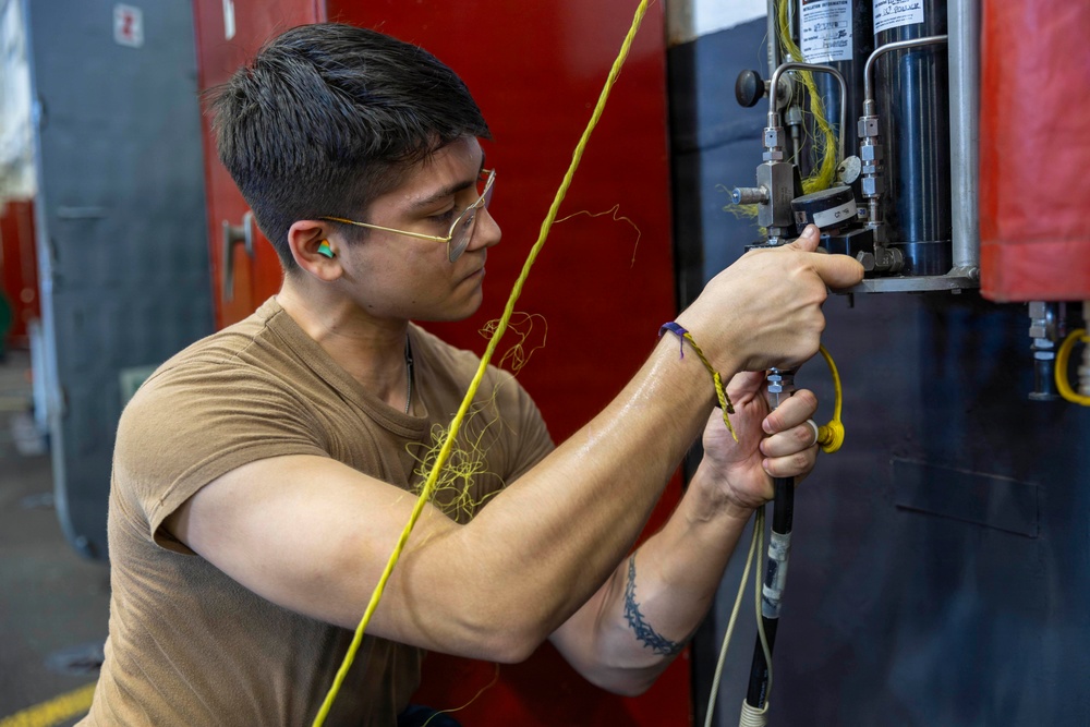 Abraham Lincoln conducts routine operations