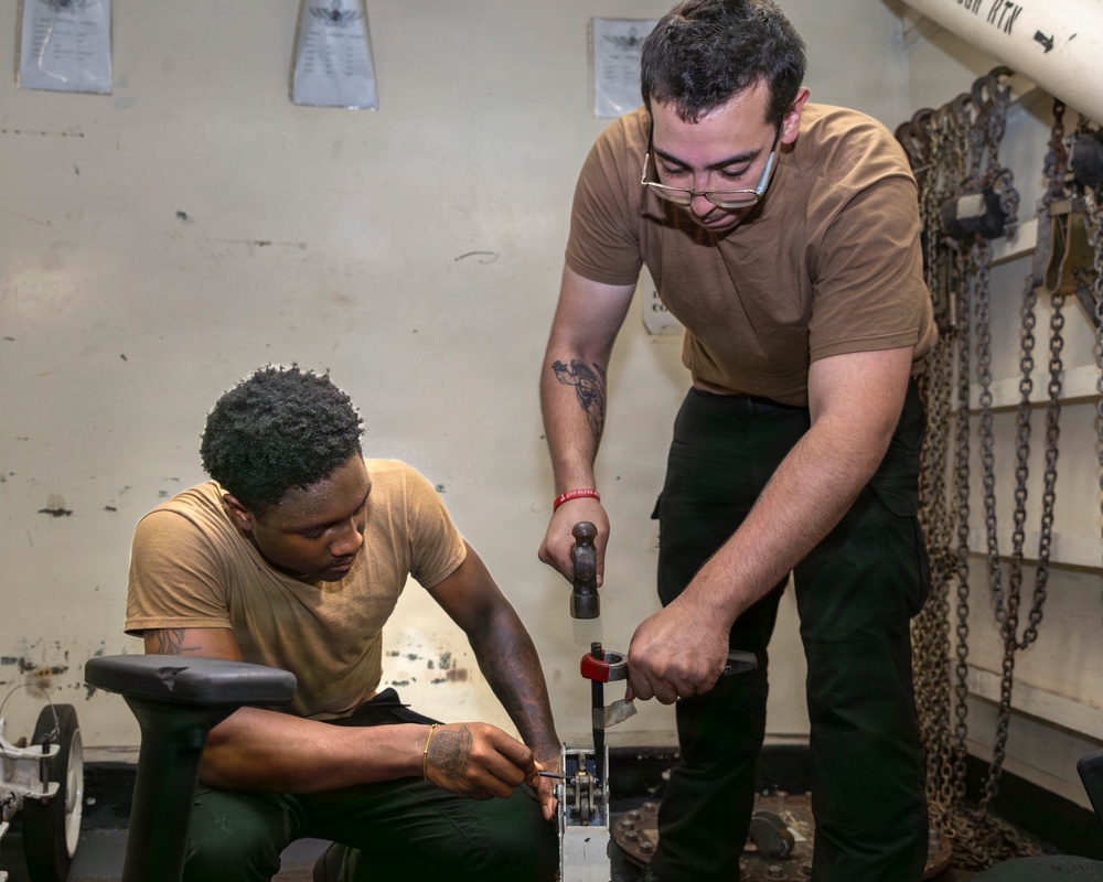 Abraham Lincoln conducts routine operations