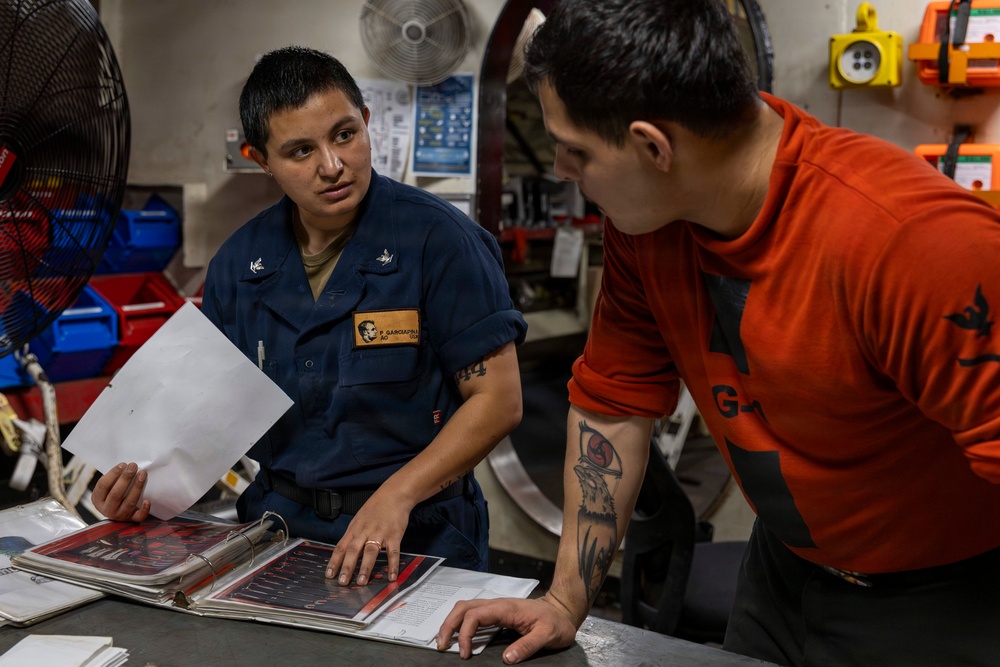 Abraham Lincoln conducts routine operations