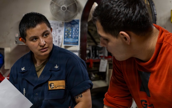 Abraham Lincoln conducts routine operations