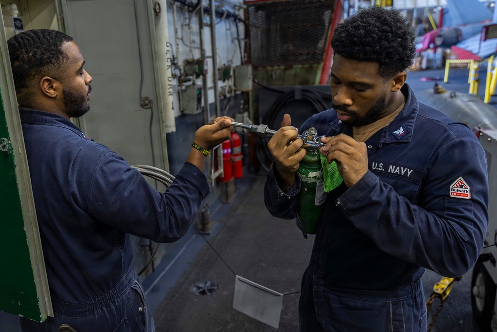 Abraham Lincoln conducts routine operations