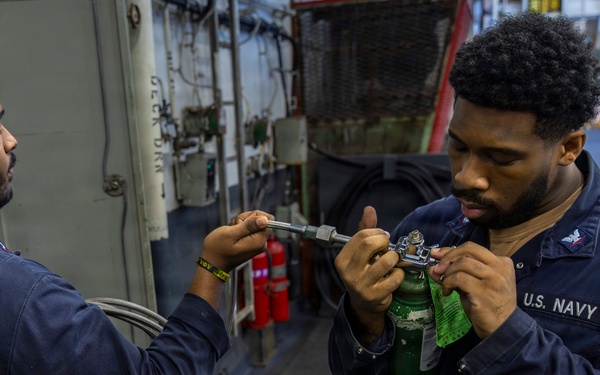 Abraham Lincoln conducts routine operations