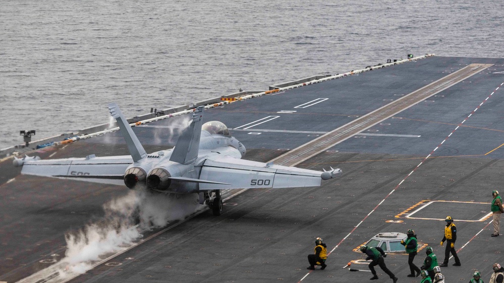 USS Theodore Roosevelt Supports Flight Operations