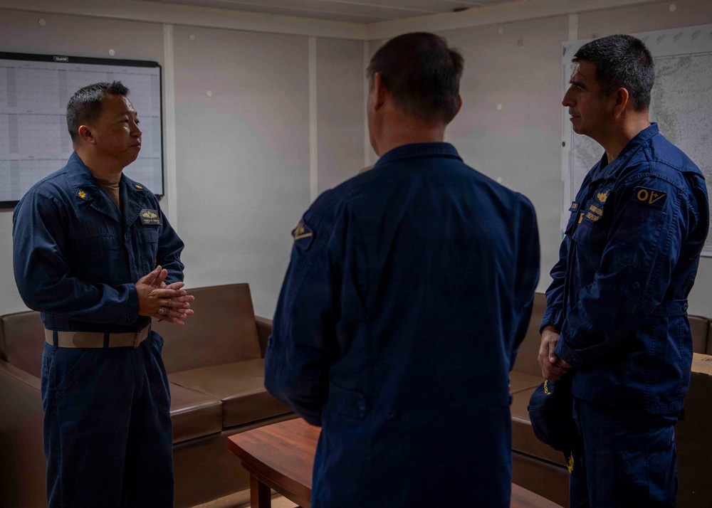 Peruvian Naval Officer Visit