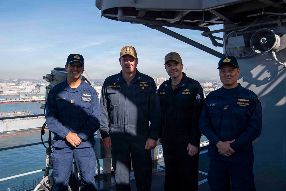 Peruvian Naval Officer Visit
