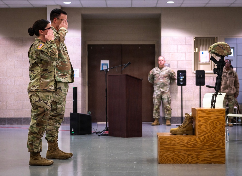 246th Army Band conducts Final Roll Call Ceremony