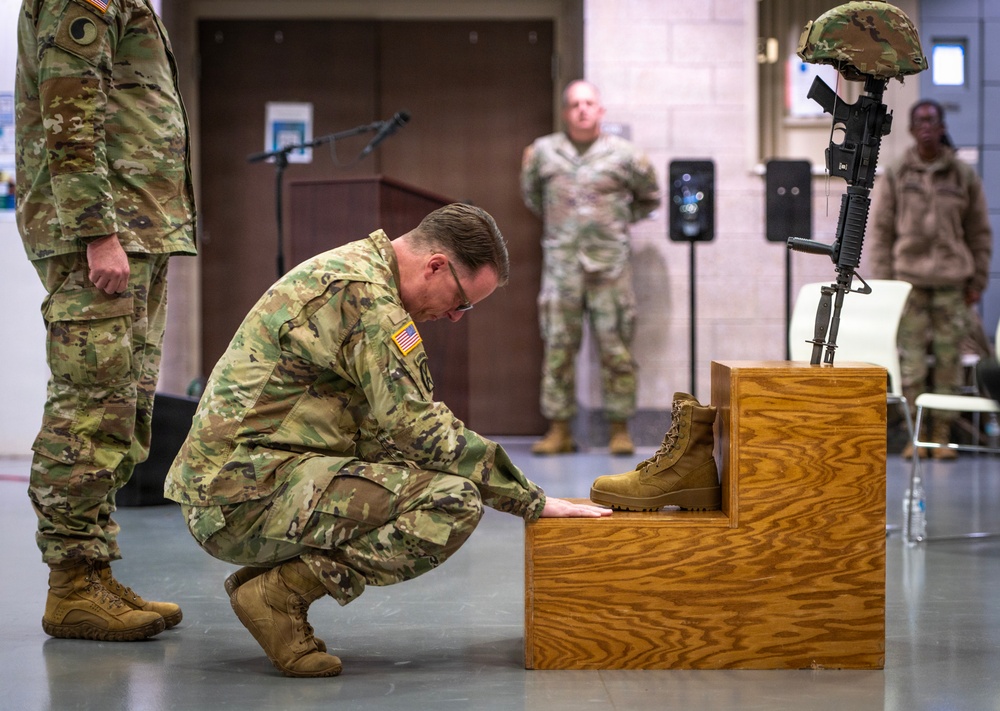 246th Army Band conducts Final Roll Call Ceremony
