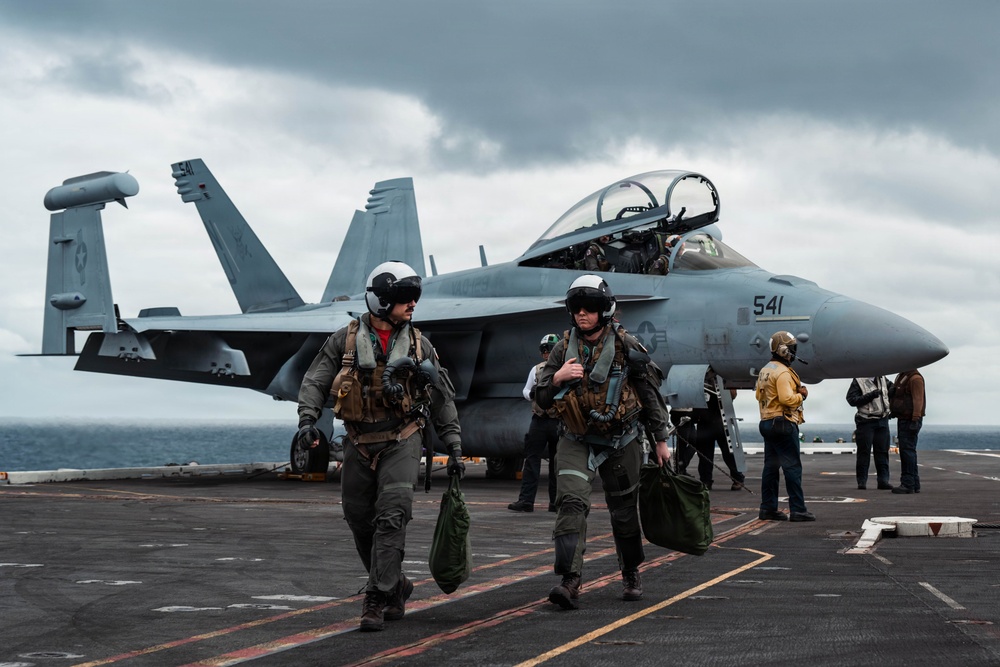 USS Theodore Roosevelt Supports Flight Operations