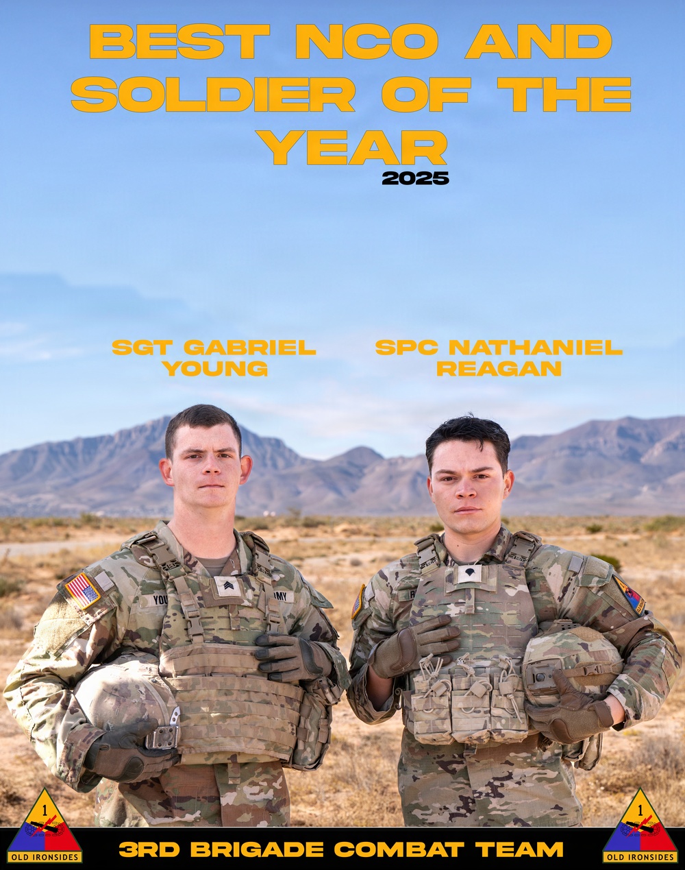 Best NCO and Soldier of the Year (3-1 ABCT) 26IN x 33in