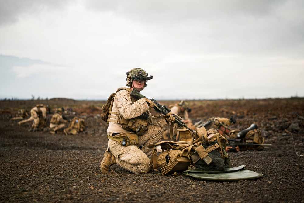 3rd LCT Marines conduct air insert training with U.S. Army CH-47 Chinooks