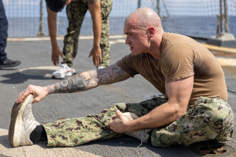 Spruance conducts routine operations