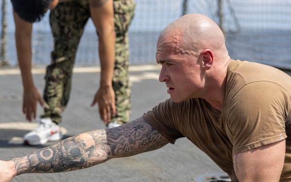 Spruance conducts routine operations