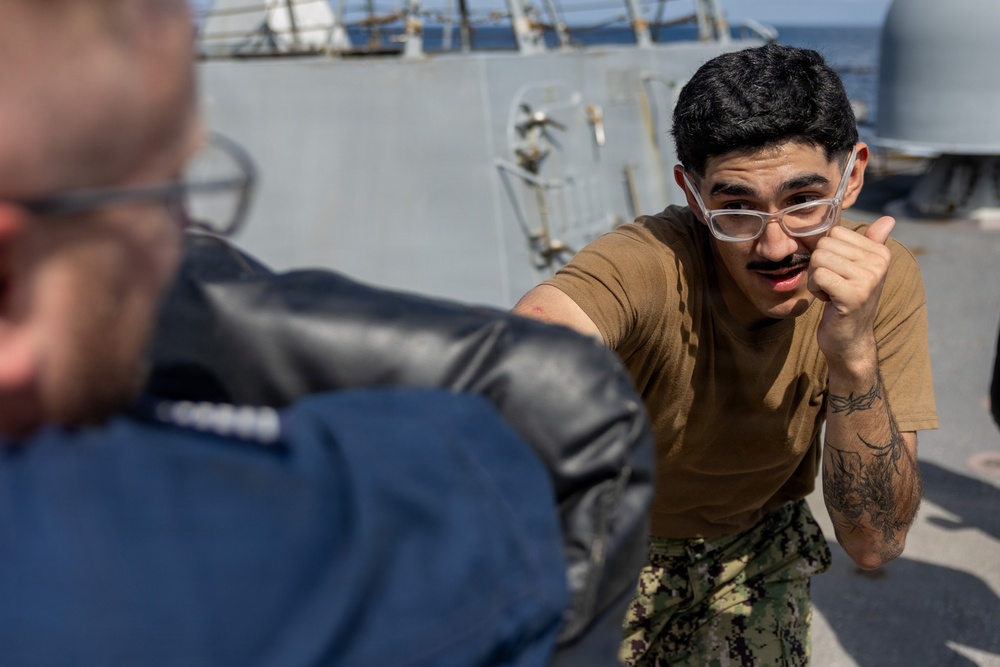 Spruance conducts routine operations