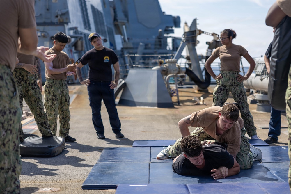 Spruance conducts routine operations