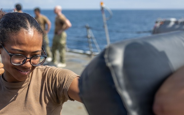 Spruance conducts routine operations