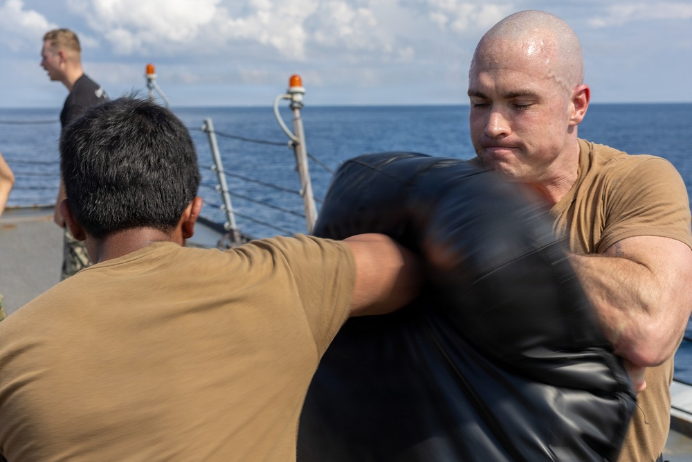 Spruance conducts routine operations