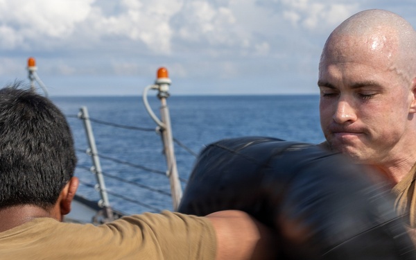 Spruance conducts routine operations