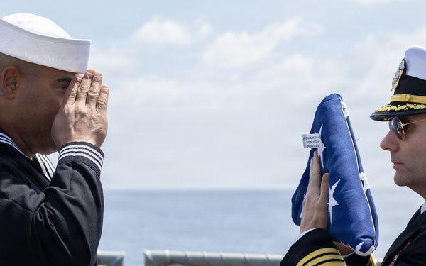 Spruance conducts routine operations