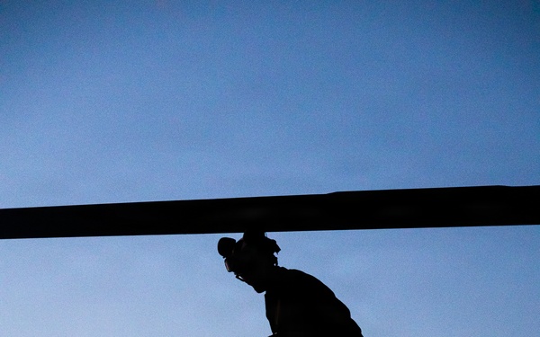 11th MEU Marines, Sailors, and Contractors conduct flight operations aboard USS Portland