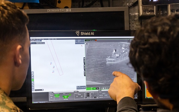 11th MEU Marines, Sailors, and Contractors conduct flight operations aboard USS Portland