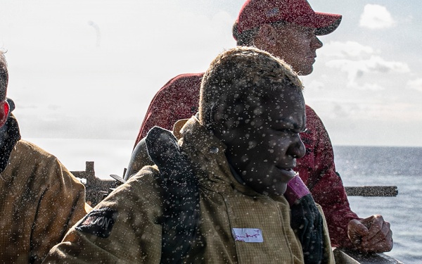 USS Tripoli Conducts General Quarters Drill