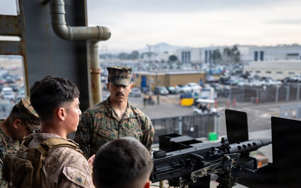 11th MEU Marines, Sailors Conduct a Defense of the Amphibious Task Force Drill Aboard USS Comstock