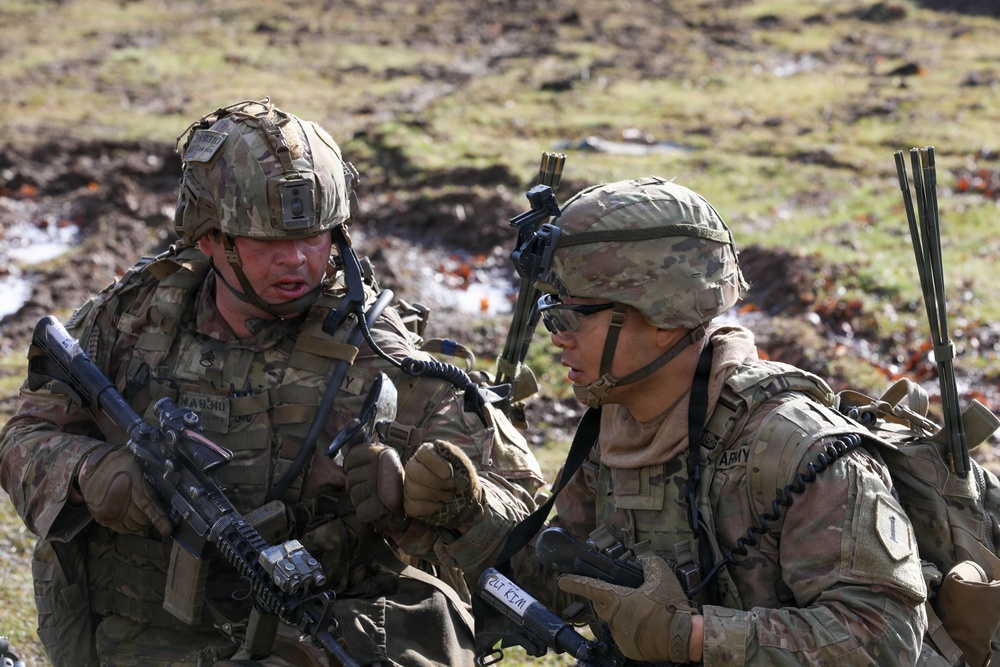 1st Infantry Division Conducts Combined Arms Live Fire Exercise at Novo Selo Training Area