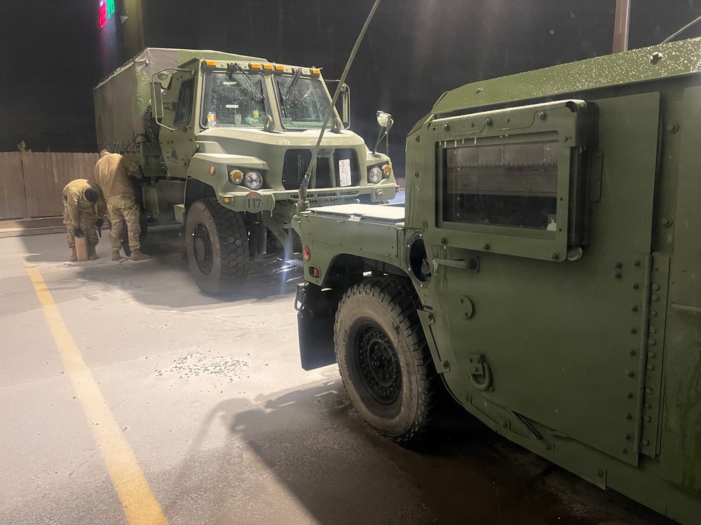 678 Air Defense Artillery Brigade responds to Winter Storm Fern