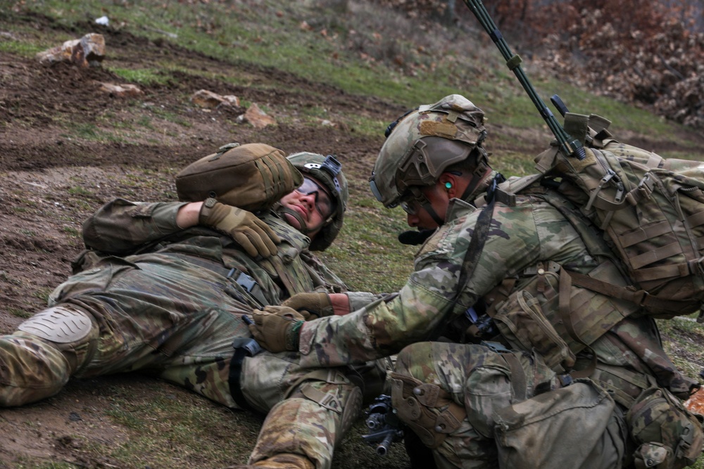 1st Infantry Division Conducts Combined Arms Live Fire Exercise at Novo Selo Training Area