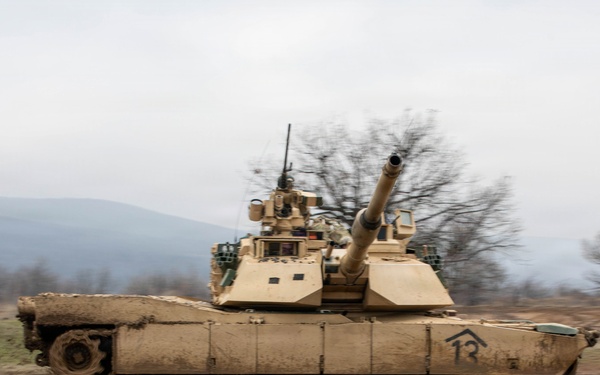 1st Infantry Division Conducts Combined Arms Live Fire Exercise at Novo Selo Training Area