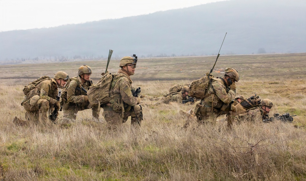 1st Infantry Division Conducts a Combined Arms Live Fire Exercise at Novo Selo Training Area