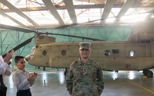 12th CAB HHC Conducts Change of Responsibility, Honors Departing Leaders, and Promotes New 1st Sergeant