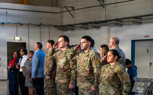 12th CAB HHC Conducts Change of Responsibility, Honors Departing Leaders, and Promotes New 1st Sergeant