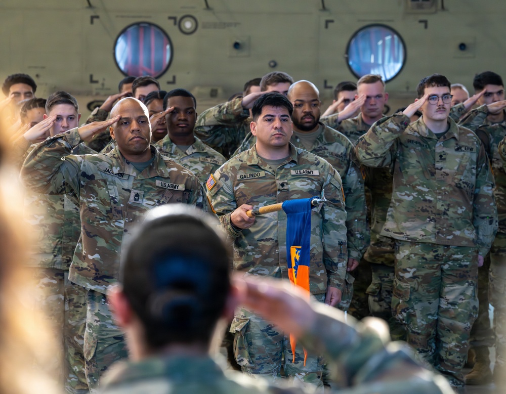 12th CAB HHC Conducts Change of Responsibility, Honors Departing Leaders, and Promotes New 1st Sergeant