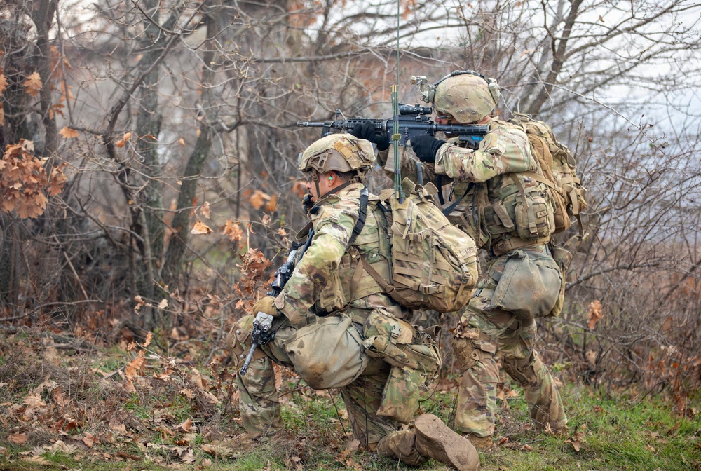 1st Infantry Division Conducts Combined Arms Live Fire Exercise at Novo Selo Training Area