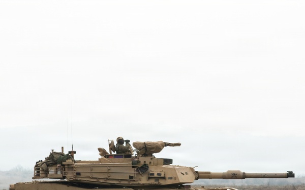 1st Infantry Division Conducts Combined Arms Live Fire Exercise at Novo Selo Training Area