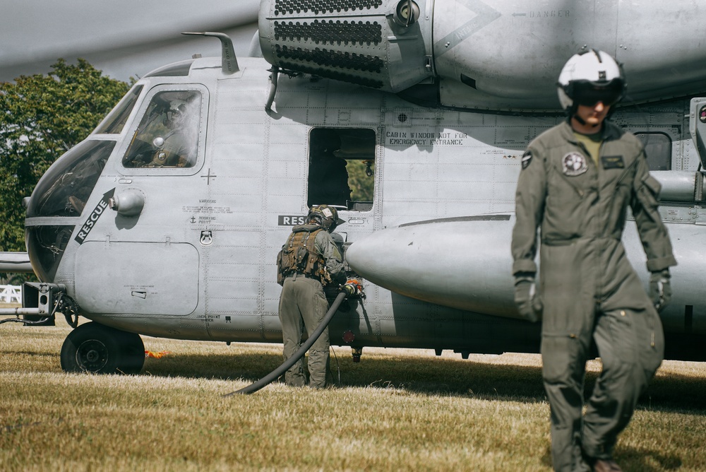 22nd MEU(SOC) | VMM-263 (Rein.) Air Delivery Ground Refueling Exercise
