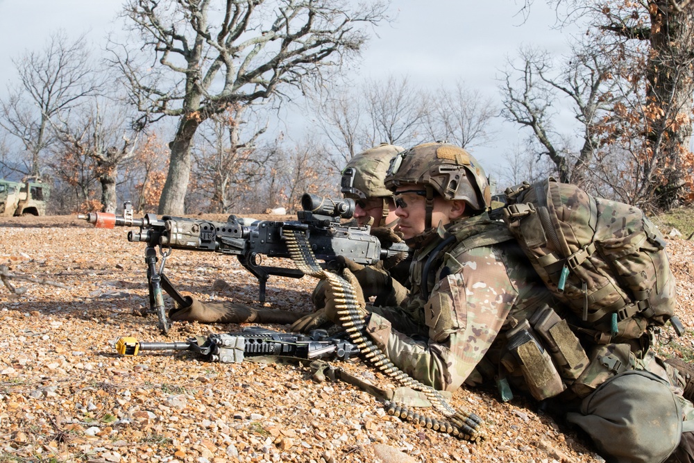 1st Infantry Division Conducts Combined Arms Live Fire Exercise at Novo Selo Training Area