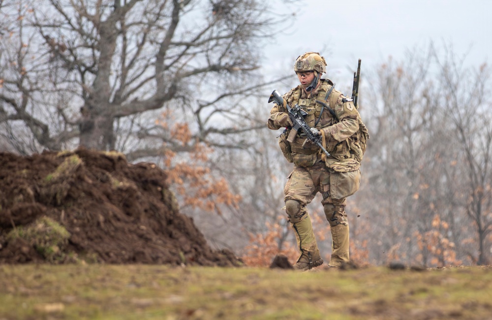 1st Infantry Division Conducts Combined Arms Live Fire Exercise at Novo Selo Training Area