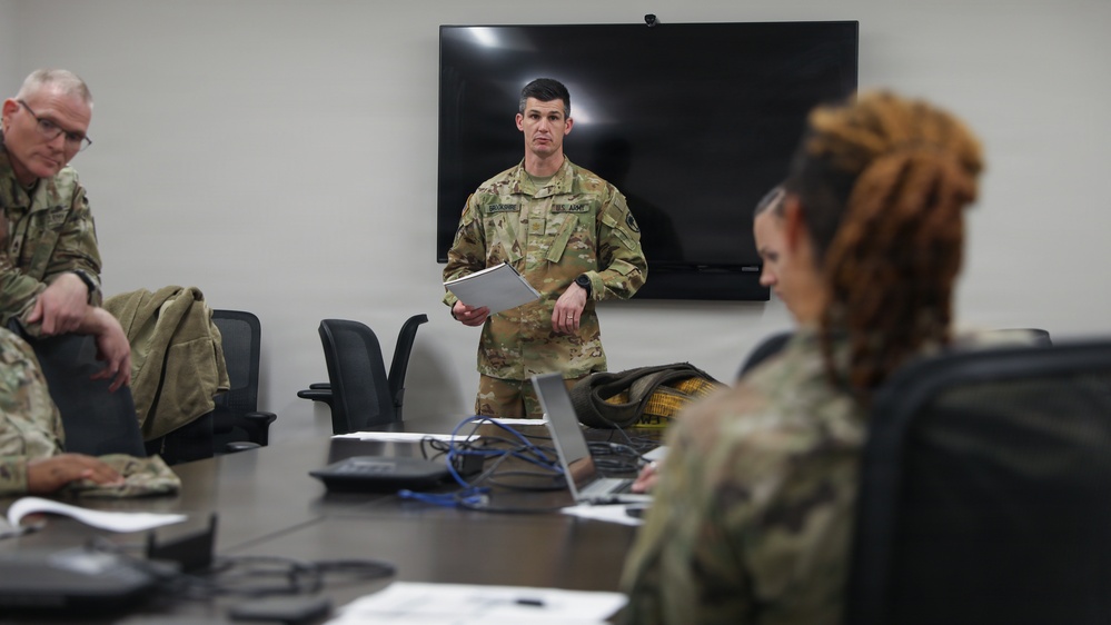South Carolina National Guard Soldiers prepare to respond to winter weather event in Upstate