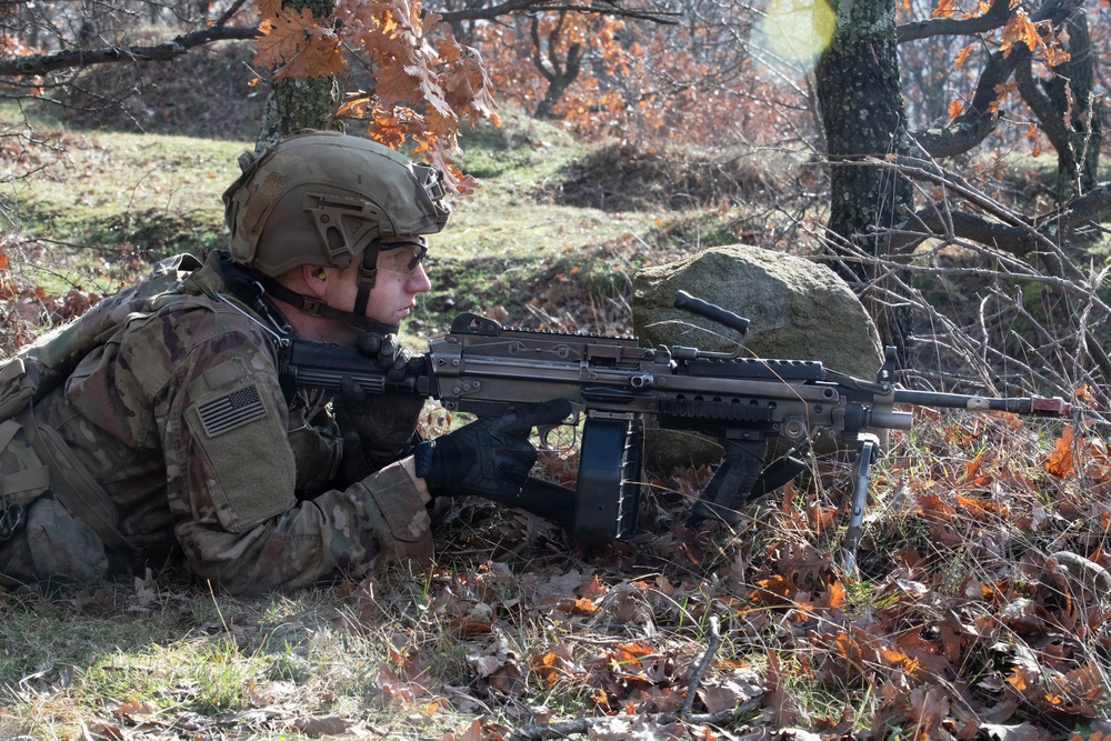 1st Infantry Division Conducts Combined Arms Live Fire Exercise at Novo Selo Training Area
