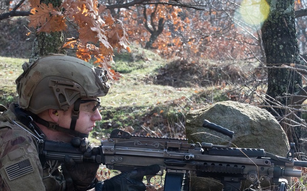 1st Infantry Division Conducts Combined Arms Live Fire Exercise at Novo Selo Training Area