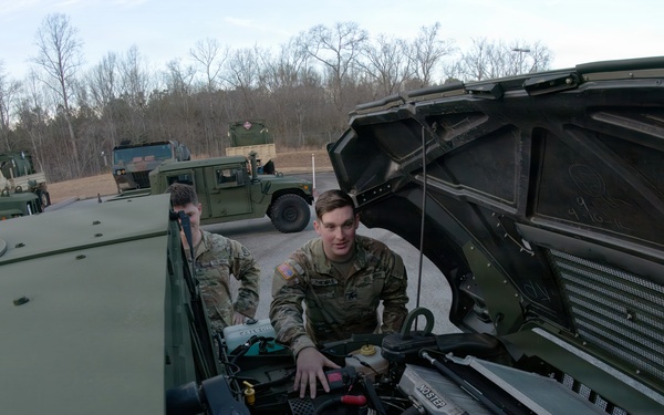 South Carolina National Guard Soldiers prepare to respond to winter weather event in Upstate